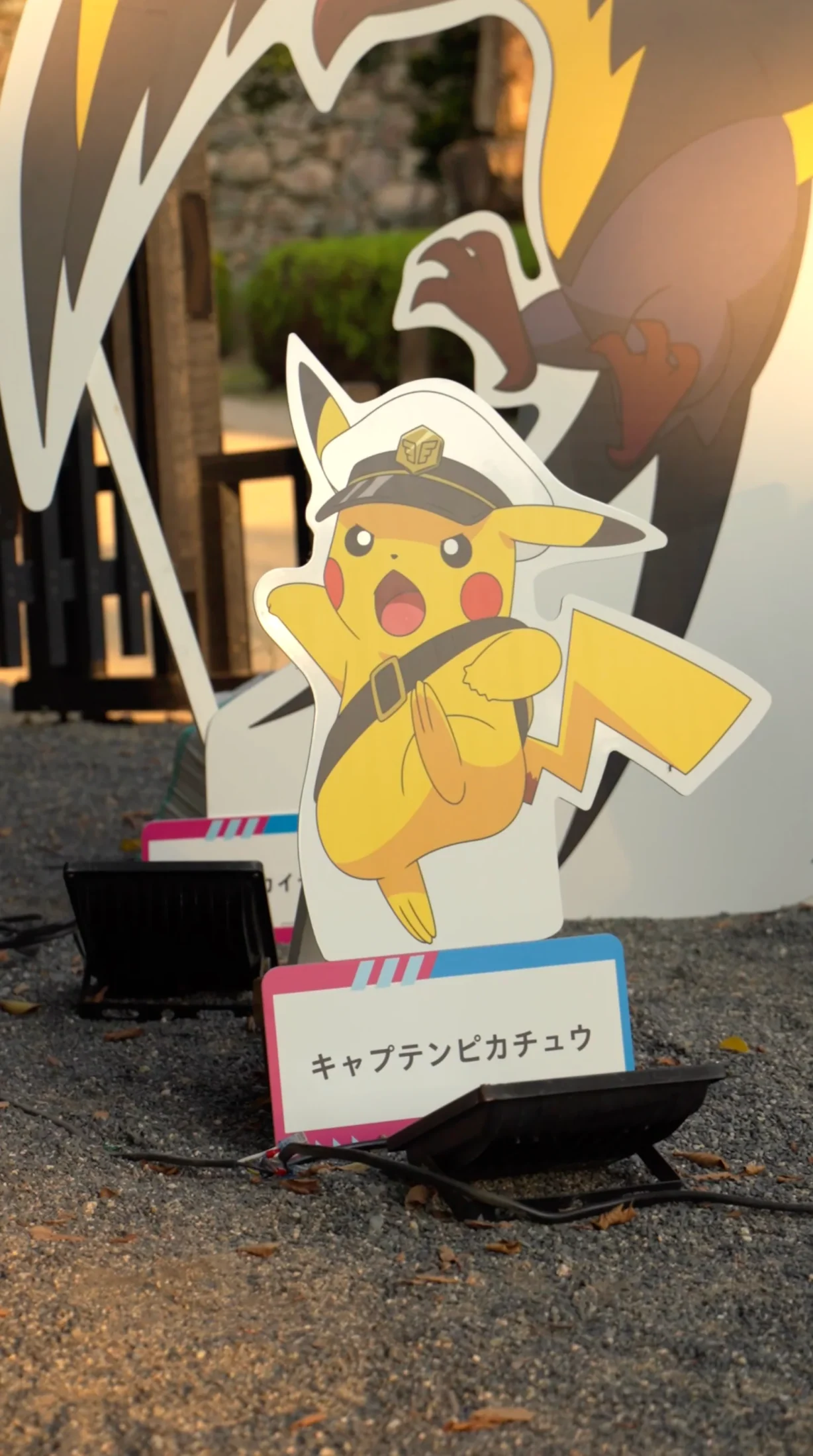 キャプテンピカチュウの展示